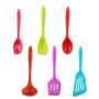 Color Boxed Silicone Kitchenware 6 Piece Set Nonstick Kitchen Tool Cooking Shovel Spoon Kitchen Utensils Spoon Spoon