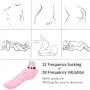 Cli^torial Sucking Toy for Women with 12 Sucking Modes Tongue Simulator Vibrating Toy withSuction Cup for Man Adùllt Toy for Women Pleasure