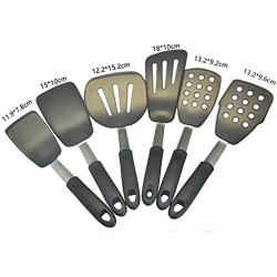 Ly-gctz Non-Stick Silicone kitchenware Set Cooking Tools Stainless Steel Kitchen Cooking Spoon Shovel Silicone Spatula Set Spoon