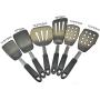 Ly-gctz Non-Stick Silicone kitchenware Set Cooking Tools Stainless Steel Kitchen Cooking Spoon Shovel Silicone Spatula Set Spoon