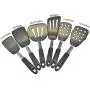 Ly-gctz Non-Stick Silicone kitchenware Set Cooking Tools Stainless Steel Kitchen Cooking Spoon Shovel Silicone Spatula Set Spoon