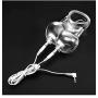 Esitm Sex, Electric Shock Scrotum/Testicles/Glans/Cock Set, Electric Stimulation Ball Stretcher Penis Bondage, Torture Masturbator Erotic Sex Toy for Men, Silicone,White