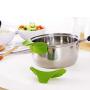 Kitchen Silicone Funnel Tools Anti-Spill Drain Pans Round Rim Deflector Liquid Funnel Soup Diversion Cooking Tools