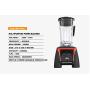 Super Heavy Duty Commercial Professional Power Blender Juicer Food Processor Mixer 3Hp 45000Rpm 2200W 2L Jar,White Extra Jar Part,Eu Plug