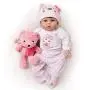Yesteria Lifelike Reborn Baby Dolls 22 Inches 2 Outfits Silicone Vinyl Weighted Cotton Body Gift Set