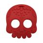 Red Sugar Skull Silicone Baby Teething Toy