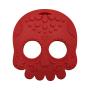 Red Sugar Skull Silicone Baby Teething Toy