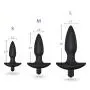 Qise Silicone Three Sizes Anal Plug Vibrator Adult Sex Toy for Masturbation (M)