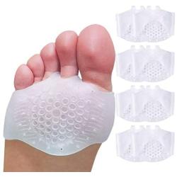 Footsihome 8 Pack Metatarsal Pads Ball of Foot Cushions Update Version Gel Ball of Foot Pads - Mortons Neuroma Callus Metatarsal Foot Pain Relief Bunion Forefoot Cushioning Relief Women