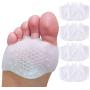 Footsihome 8 Pack Metatarsal Pads Ball of Foot Cushions Update Version Gel Ball of Foot Pads - Mortons Neuroma Callus Metatarsal Foot Pain Relief Bunion Forefoot Cushioning Relief Women