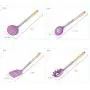 Gwjs Silicone Kitchenware, Non-stick Spatula Silicone Kitchenware Set Of 6 Kitchen Gadgets Kitchen Tools-eight Piece Set 37cm(14.5inch)
