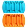 CrayOn 2 Animal Shaped Chunky Silicone Oven Safe Crayon Molds (Makes 14 Animal Crayons Total) by My Fruit Shack