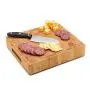 Small End Grain Bamboo Cutting Board | Professional, Antibacterial Butcher Block | Non-Slip Rubber Feet by Top Notch Kitchenware