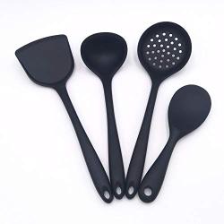Four-piece Set Does Not Hurt Sticky Cooking Silicone Kitchenware Set Shovel Spoon Colander Rice Spoon Color Random