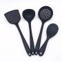 Four-piece Set Does Not Hurt Sticky Cooking Silicone Kitchenware Set Shovel Spoon Colander Rice Spoon Color Random