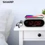 Sharp SPC679A - Alarm with Wireless Charging - Qi Certified - USB Charging for 2nd Device!