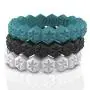 Rinfit Designed Silicone Wedding Ring for Women Set of Thin & Stackable Rings. 3 Rings Pack. Comfortable, Soft Rubber Wedding Bands.