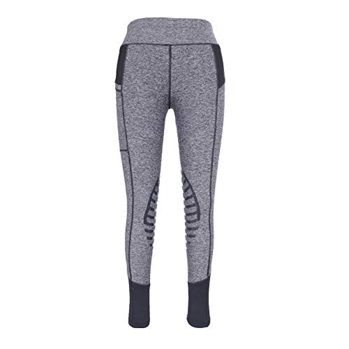 HR Farm Womens Silicone Tights Horse Riding Gel Grip Pull On Leggings with Pocket