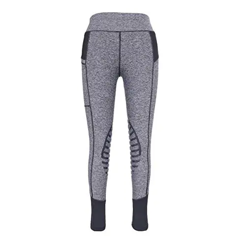 HR Farm Womens Silicone Tights Horse Riding Gel Grip Pull On Leggings with Pocket