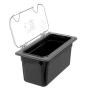 Carlisle 3066203 StorPlus Third Size Food Pan, Polycarbonate, 6" Deep, Black