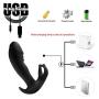 Qbyoop Electric Men Massager with Multiple Speed and Patterns Amal Plugs for Men&Women Thrusting,Slicone Toys for Adult Male Six Things for P-Point Pleasure Excited