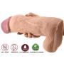 10.8 Inch Realistic Double Layer Silicone Toy with Strong Suction Cup