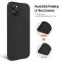 TORRAS [Love Series] iPhone 11 Pro Case, Full Covered Shockproof Liquid Silicone Rubber Case with Soft Microfiber Designed for iPhone 11 Pro 5.8 Inch 2019, Black