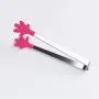 BigFamily Stainless Steel Silicone Salad Bread Serving Pliers Kitchenware Kitchen Mini Tong Clip Barware