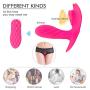 10 Vibration+ 6 Sucking Wearable USB Electric Toy for Women Quiet Powerful Strong with Silicone Wireless Remote Vǐberate Toys Mini Vǐbrant Toy for Women, Wearable Adult Toy, Hot Pink