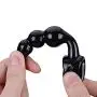 jinxer 6pcs Silicone Beads Toy Massager for Women Men,Black