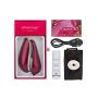 Womanizer Liberty Silent Lay On Vibe for Her, Lubricant Included, Clitoral Stimulating Pleasure Air Technology with 6 Intensity Levels, red Wine