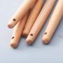 Wooden Spoon Set - Kitchenware High temperature silicone set eggbeater colander wooden handle teaspoon Cocktail stirrer spoon Barware drink 19JUL3 - Brown - UNS