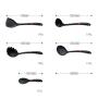 Kitchen Utensils,silicone Spatula Set Shovel Scoop Kit Non-stick Gets Silicone Kitchenware Cookware-black A 36cm(14.2inch)