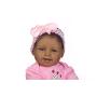 TERABITHIA 21 inch Real Life Black African American Smiling Reborn Baby Girl Dolls That Looks Real with Magnetic Mouth