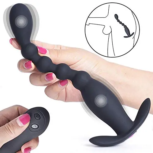 Man Víb`r``át??g Aāl Beads Ví`brát`ór Silicone 10 Modes Pr`?st`āte Massager S`èx T`oys for Women