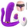 Remote Control Invisible Wearable Vibrantor Silicone Waterproof USB Rechargeable Silent 10 Frequency Rabbit Toy for Women Powerful Underwear 