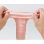 (2PS) Silicone penile Condom Expander expands Male Chastity Toys Lengthen Cock Sleeves-x1