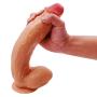 Huge Dildo,KANGVO 12" Liquid Silicone Dildo - Lifelike Huge Dong - Strong Suction Cup - Realistic and Extremely Soft Adult Toy - 100% Waterproof Big Size Adult Sex Toy (Flesh)