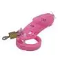 FeiGu Silicone Chastity Cage Device for Male Penis Exercise Sex Toys Fetish Erotic 4(long,pink)
