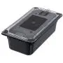 Carlisle 3066103 StorpPlus Third Size Food Pan, Polycarbonate, 4" Deep, Black