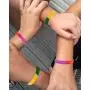 Silicone Bracelet - 48-Pack Blank Rubber Wristbands for Sports Teams, Games, Kids Play, Party Favors, 8 Colors, Circumference: 8.1 Inches, Width: 0.4 Inches