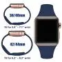 Zekapu Sport Band Compatible for Apple Watch 38mm 42mm 40mm 44mm, Soft Silicone Narrow Slim Sport Replacement Wristband for iWatch Series 5, Series 4, Series 3, Series 2, Series 1 Women