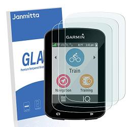 [3 Pack] Janmitta Garmin Edge 530/Garmin Edge 830 Screen Protector,[2.5D Round Edge] [9H Hardness] [High Definition] [Bubble Free] Tempered Glass Screen Protector for Garmin Edge 530/Garmin Edge 830