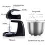BINZHI Electric Egg Beater Eggbeater Cake Creamer Mixer Mixer Electric Household Baking Tools - Black Kitchen gadget (Color : A4)