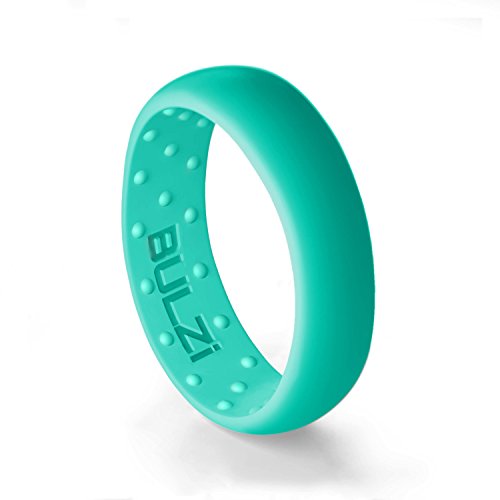 BULZi Wedding Bands, Massaging Comfort Fit Premium Silicone Ring with Airflow, Men’s and Women’s Rings, Breathable Flexible Work Safety Comfort