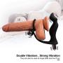 Silicone Ring Double Ví-bratór Sexoy Toys Flexible Anales Plugs for Male Time Delay Exercise