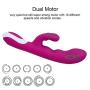 G-Spot Rabbit Vibrators Heating Waterproof Quiet Rechargeable Silicone Clitoris Vagina Stimulator Massager Adult Sex Toys for Women & Couple (Purple)