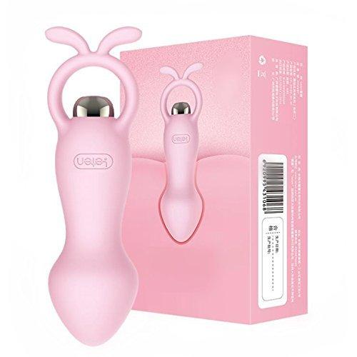 ROITB Silicone Vibrator Massage for Men/Women - 3 Speed Change and 7 Frequencies Vibrator Toy - Anal Beads -USA Shipping (Pink-B)