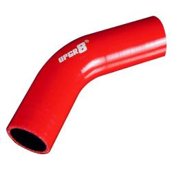 Upgr8 Universal 4-Ply High Performance 45 Degree Elbow Coupler Silicone Hose (1.5"(38MM), Red)