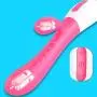 O-GAME Waterproof Rabbit G-S Vibrantor C-t Rechargable Stimulation Silicone Toy with 10 Vibraration Modes Quiet Dual Motor for Women Couples